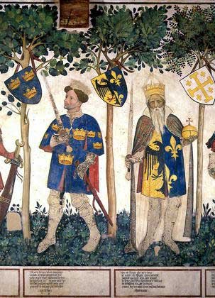 King Arthur and Emperor Charlemagne