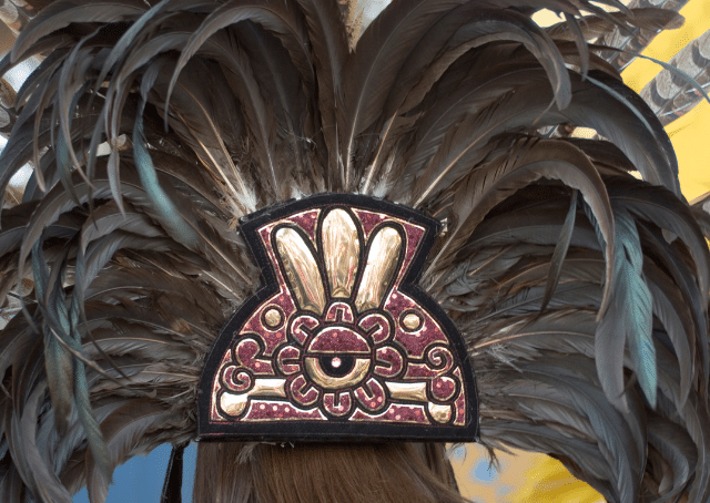 Aztec headdress worn during the festival for Xochiquetzal