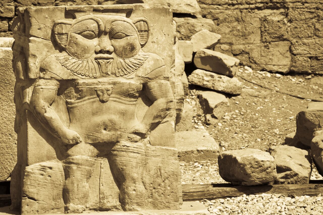 Bes the dwarf god who became the protector of households and childbirth