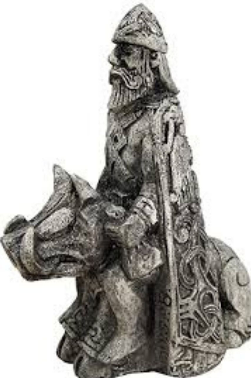 Freyr with his boar sculpture