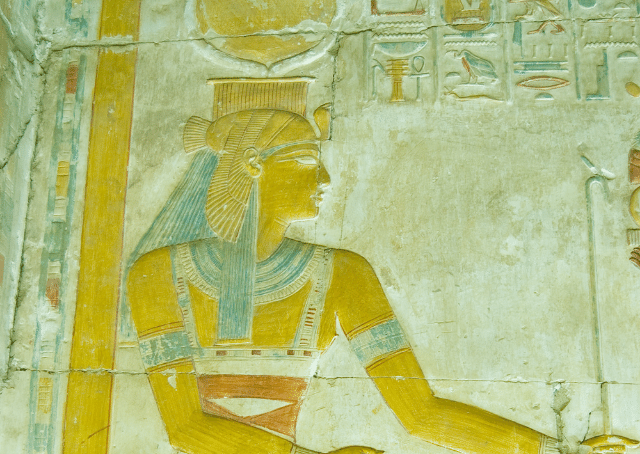 Illustration of the egyptian goddess Hathor