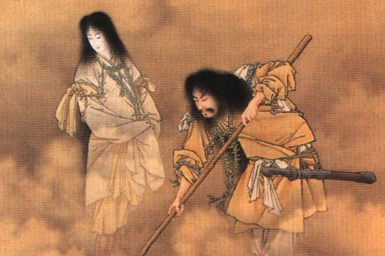 Izanagi and his wife