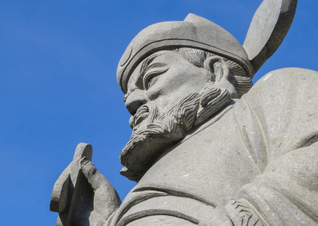 Statue of Chinese god Erlang Shen