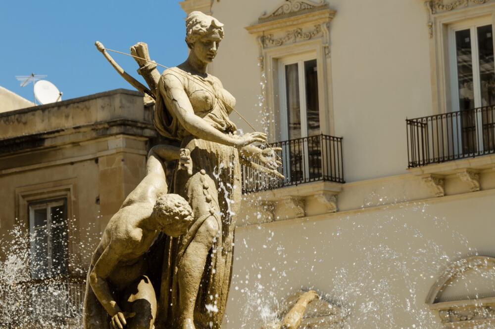 Statue of Diana the hunting goddess