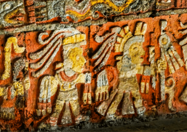 Statue of huitzilopochtli the famous aztec warrior god