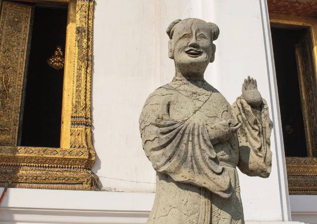 Statue of one of the Chinese eight immortals