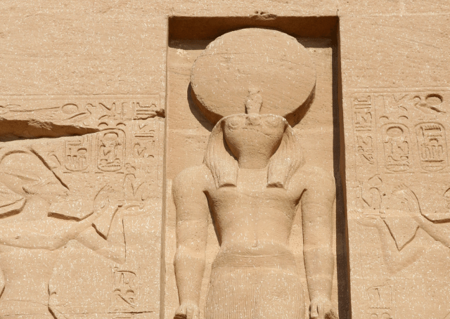 Statue of sun god Ra