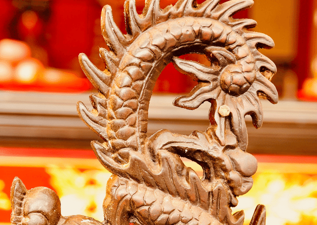 Tail of Long Wang the Chinese dragon king