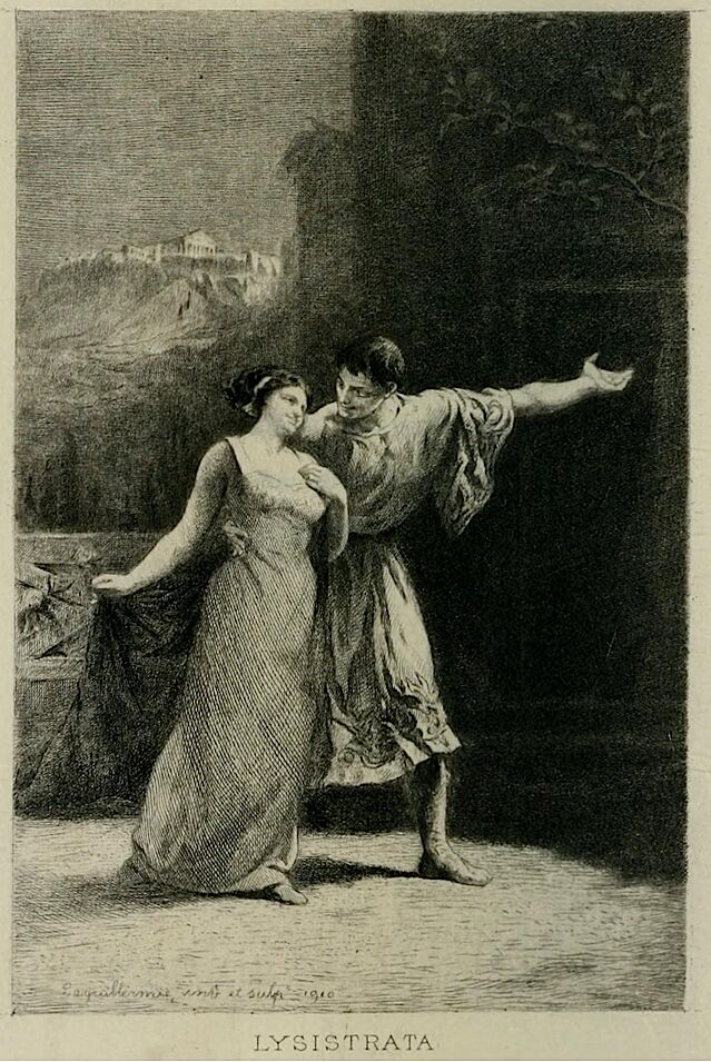 Lysistrata, woman from the comedy by Aristophanes