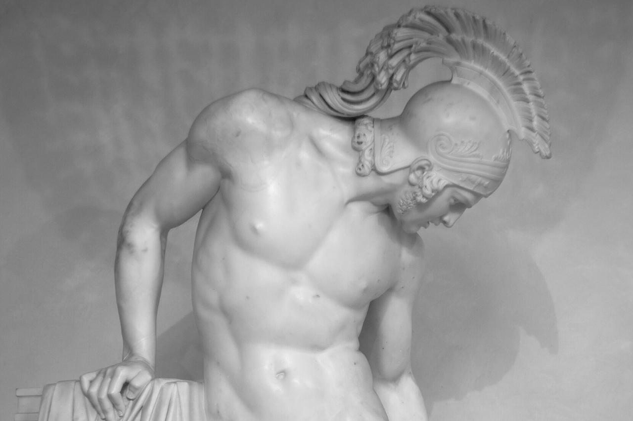 Achilles, the legendary Greek warrior who fought for the Spartans in the Trojan War