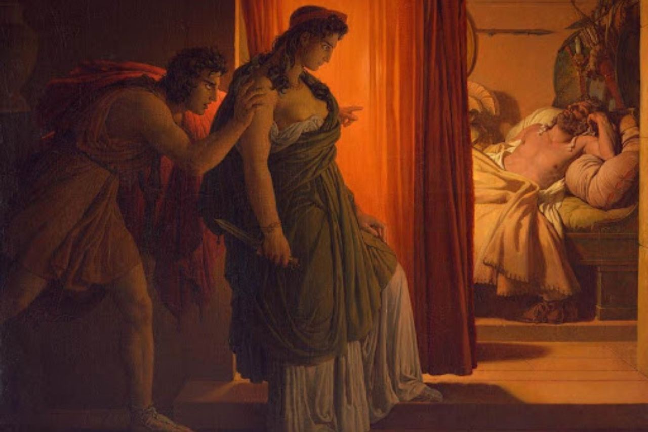 Agamemnon taking Cassandra as a prize