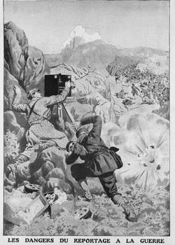 Cameraman during the first Balkan war