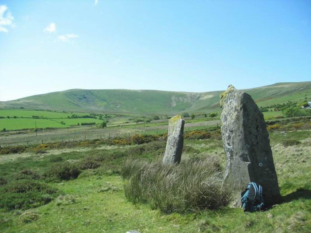 Cerrig Meibion Arthur, the Stones of the Sons of Arthur, marking the traditional grave of Gwydre, son of King Arthur
