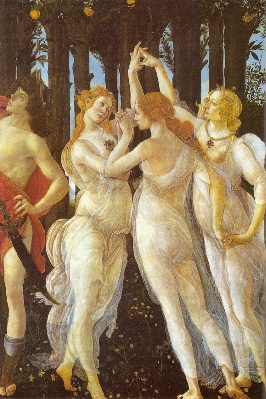 The Charites, similar to the Praxidikai daughters of Praxidike