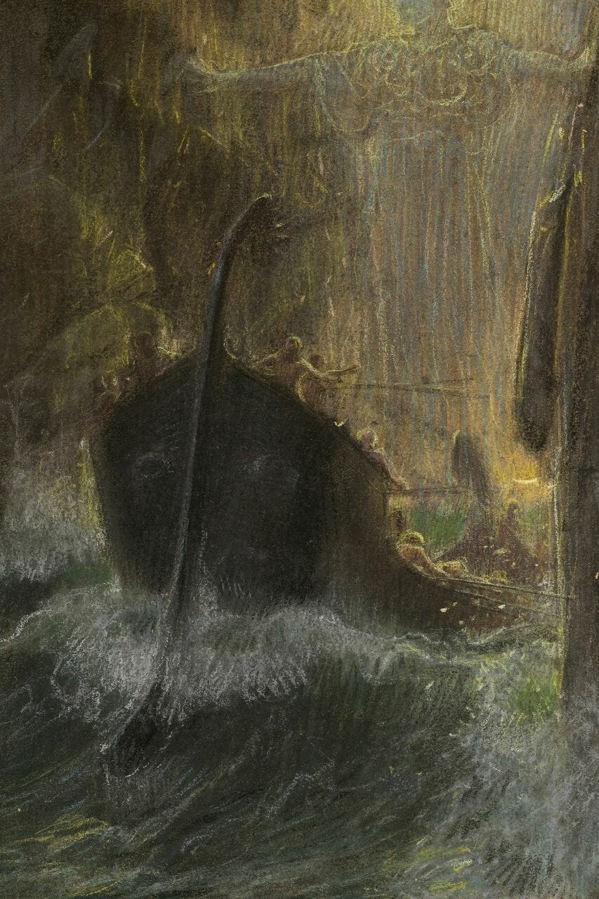 Charybdis in the Odyssey - a dangerous monster