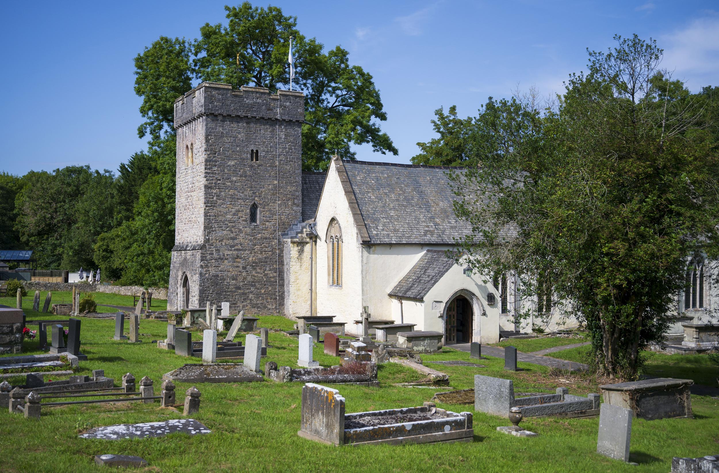 St Cadoc’s Church, dedicated to the religious figure who confronted Cadoc over Maelgwn’s capture of Abalcem