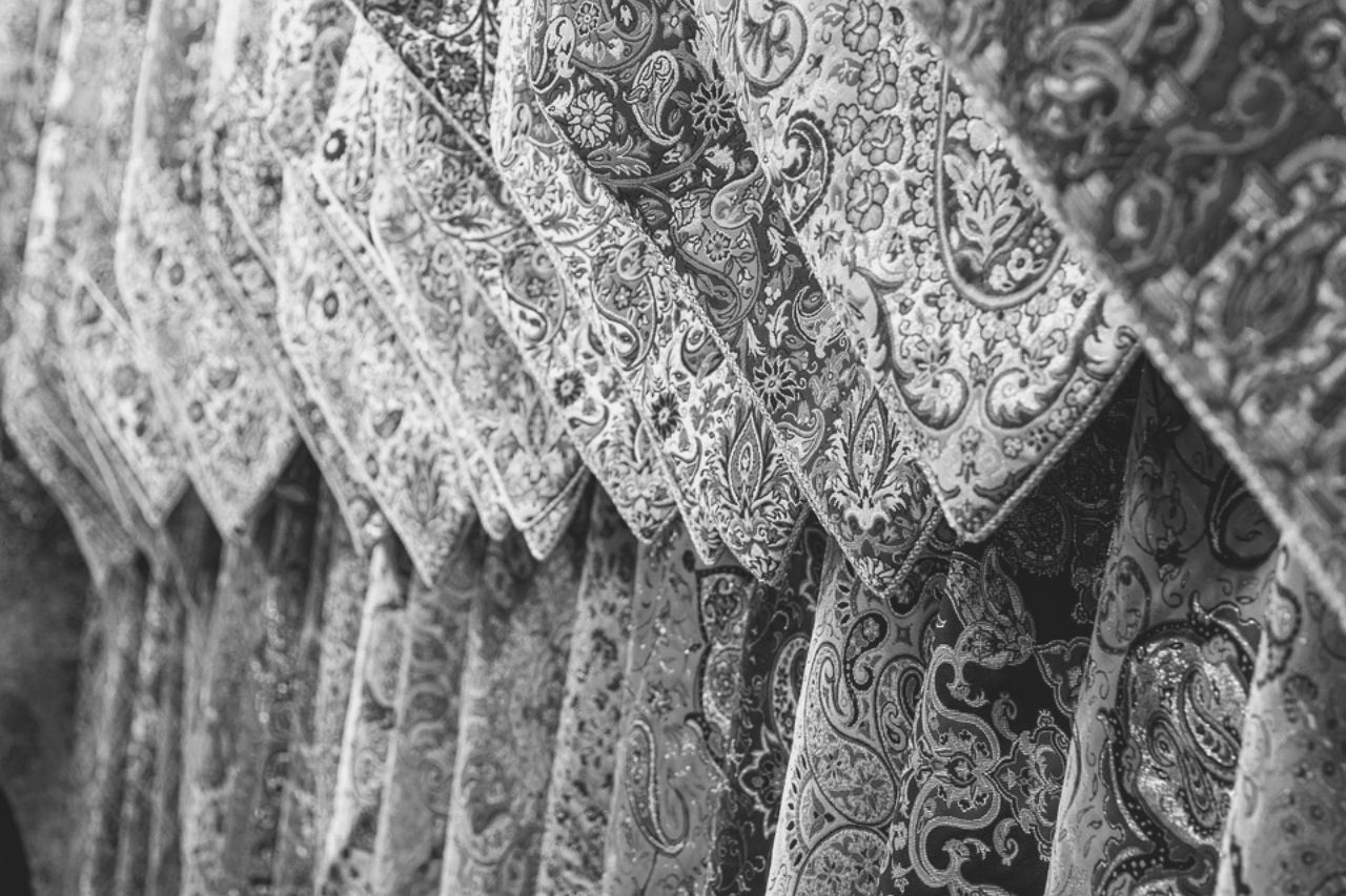 Colorful Persian fabric