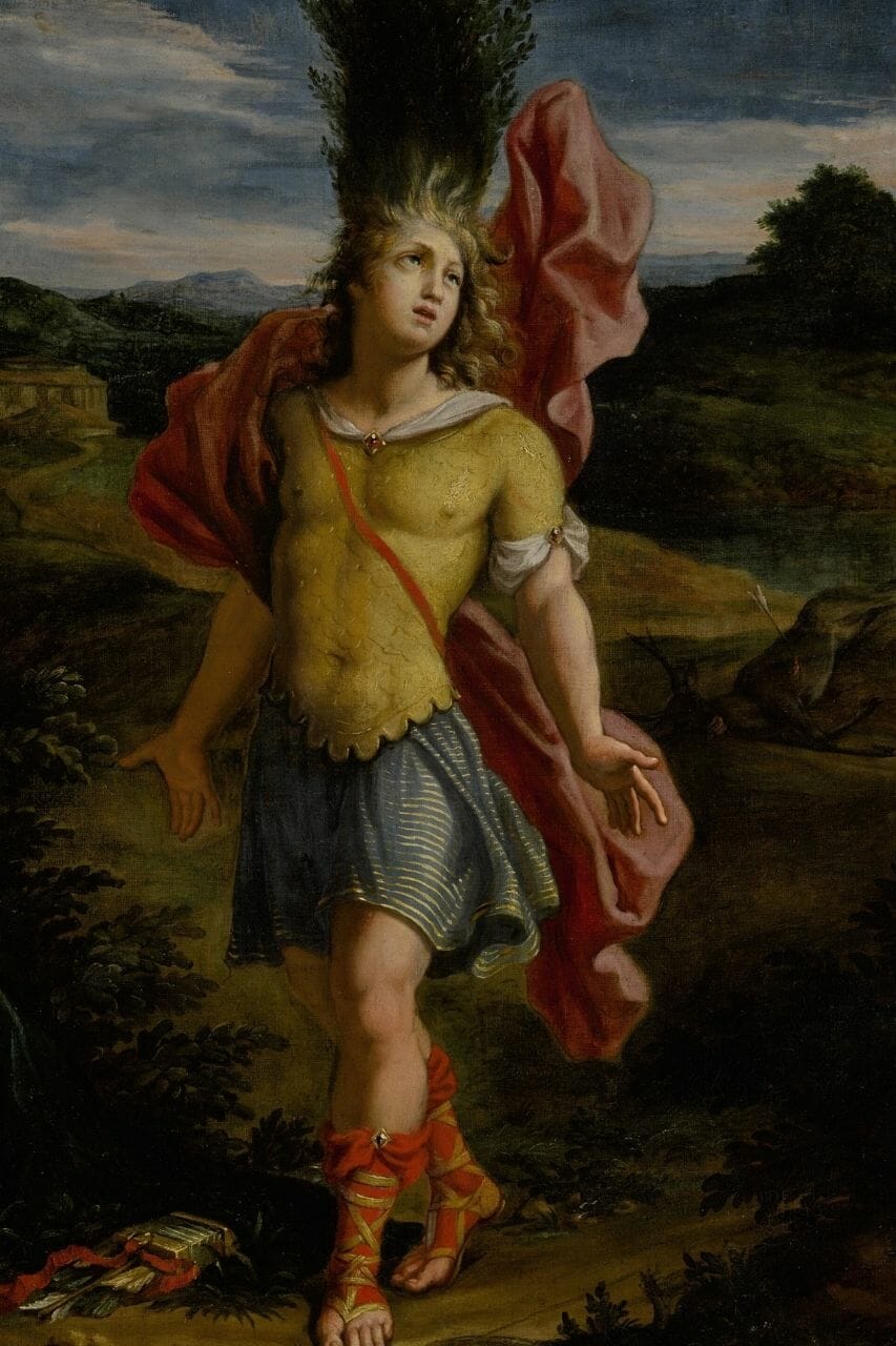 The myth of Cyparissus - transformed into a cypress tree