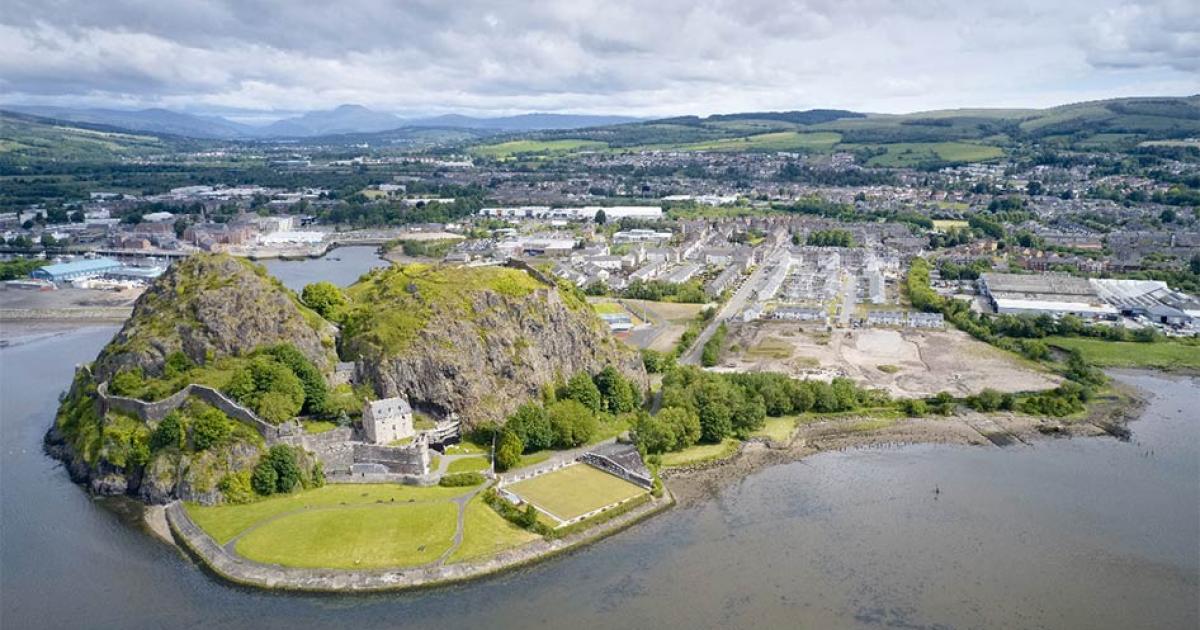 Dumbarton Rock, the centre of the kingdom of Alclud, where King Arthur left Hoel