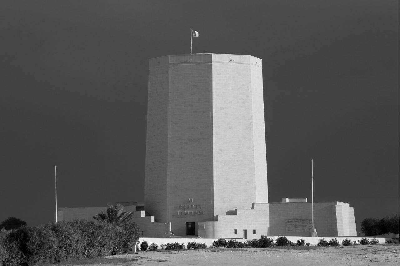 El Alamein battle Italian memorial