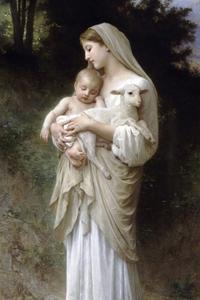 Eurycleia as wet nurse to Odysseus - portrait illustration