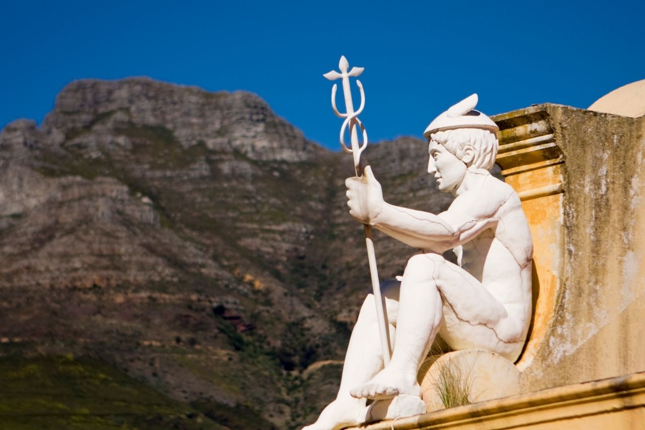 Statue of Hermes, messenger of the gods in Greek mythology