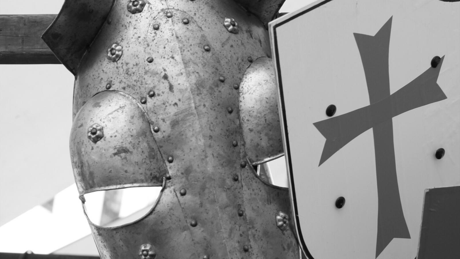 Horse armor and crusaders' cross