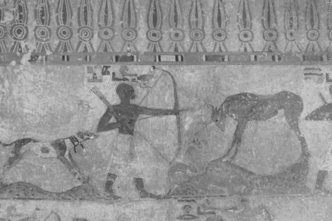 Hunting scene from Beni Hasan tomb