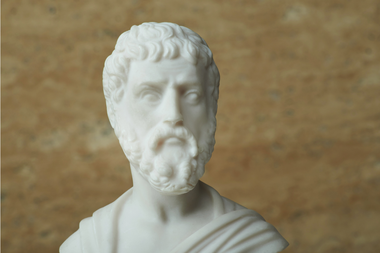 Statue of Sophocles, the writer of Antigone