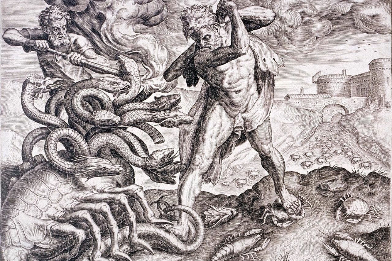 Ladon greek mythology with heads