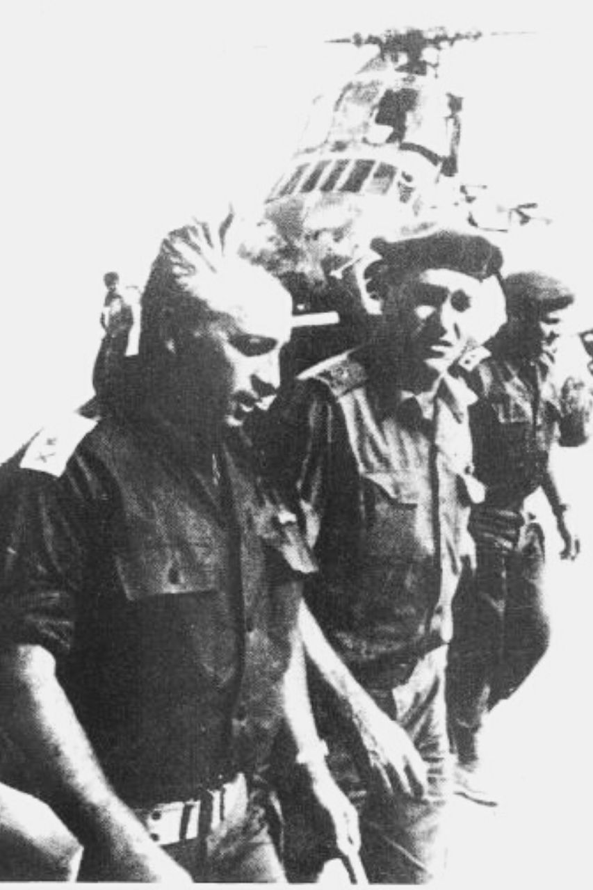 Major general Ariel Sharon during the Battle of Abu Ageila