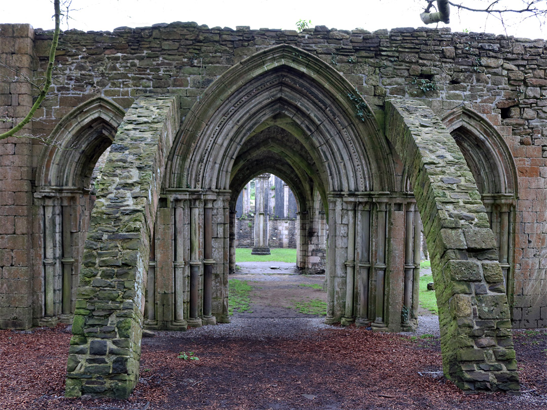Ruins of Margam Abbey, traditionally the burial site of Morgan ap Athrwys, the historical figure behind the legendary Morgan son of King Arthur