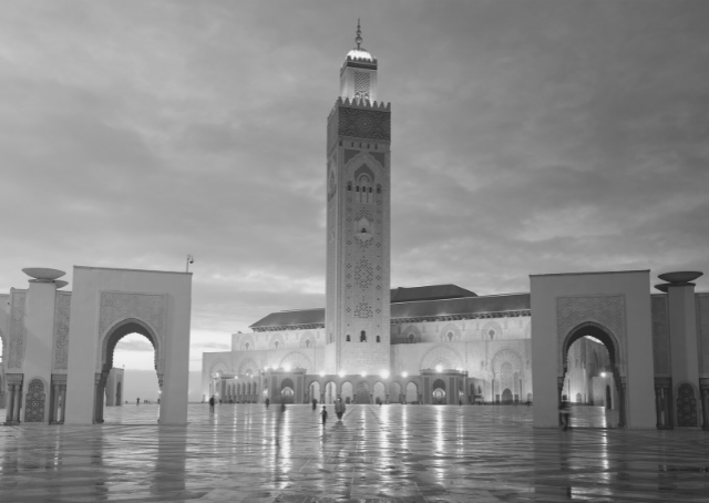 Mosque in Morocco as the symbol of Morocco's religion