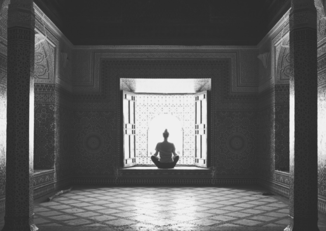 Muslim praying in Morocco