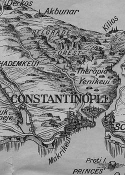 Old map of Constantinople