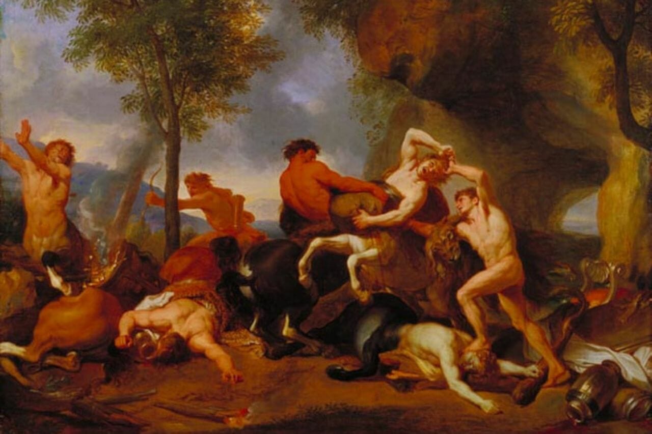Pholus in Greek mythology - a noble centaur
