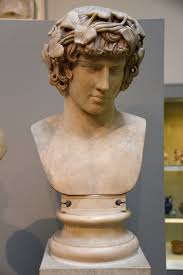 Bust of Antinous from ancient Rome