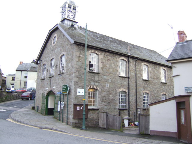 The town hall of Talgarth, whose name may well preserve that of Garth Madrun, the territory which became the kingdom of Brycheiniog. Photo by Jonathan Billinger