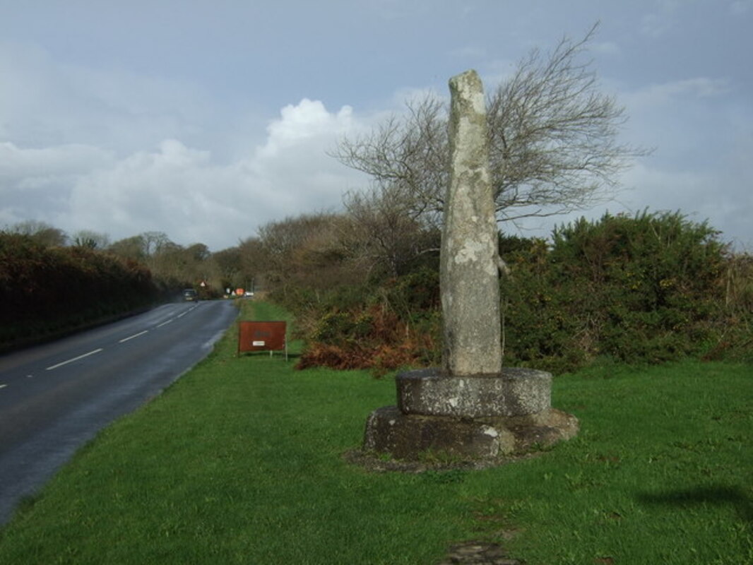 The Tristan Stone, near Fowey, Cornwall, displaying the name of ‘Cunomorus’, or Conomor, a king of Brittany in the sixth century. Photo by JThomas, CC-BY 2.0