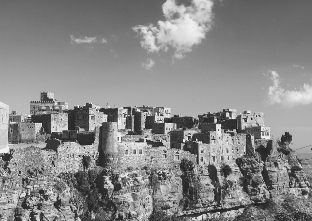 View to Shibam fortress and old city in Yemen